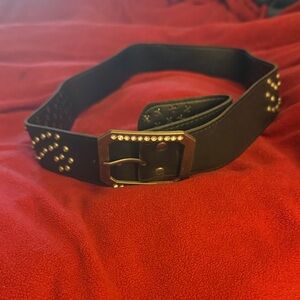 Studded Black Belt